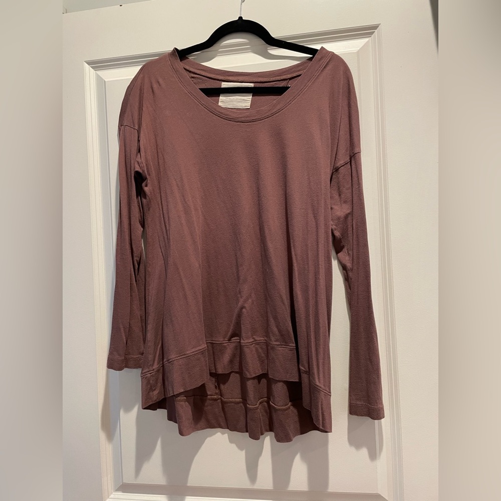 Boutique flowly purple shirt